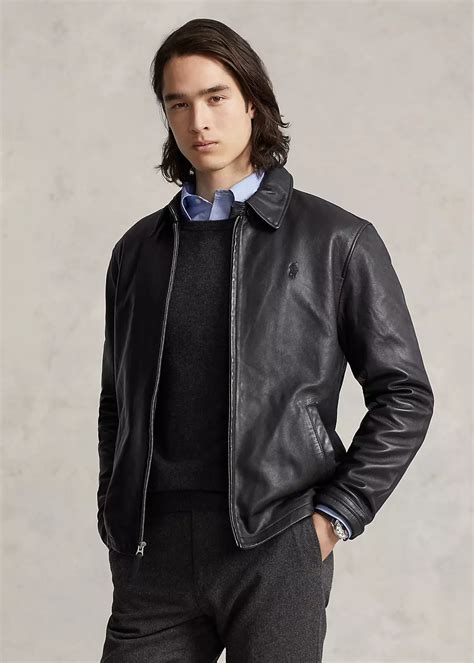 ralph lauren leather jacket